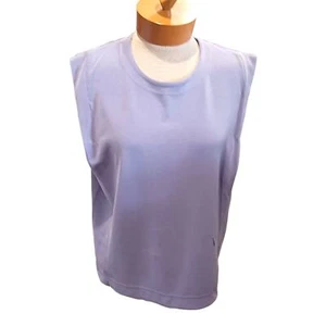 Top donna Athleta senza maniche pervinca taglia M/L abbigliamento attivo palestra golf sportivo - Foto 1 di 5