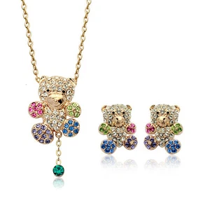 Joyería de moda - Juego de osos enchapados en oro rosa de 18 K (FS058) - Imagen 1 de 1