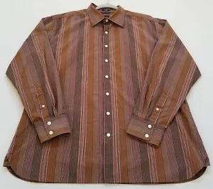 Camicia uomo con bottoni Gap extra large XL 17 17 17 1⁄2 multicolore a righe manica lunga - Foto 1 di 13