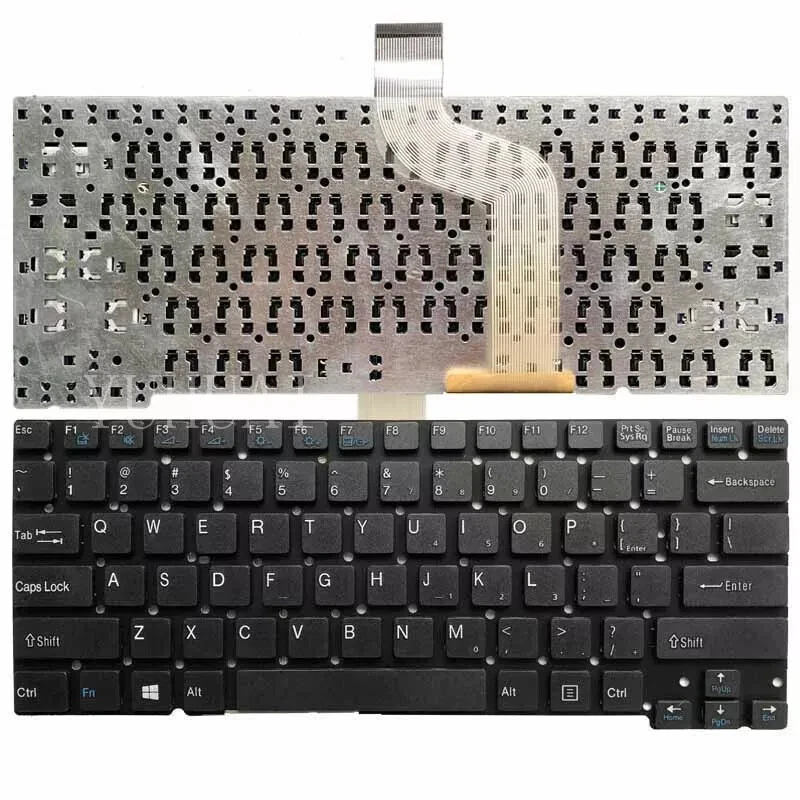NEW FOR SONY VAIO T13 SVT13 SVT 13 T14 SVT14 SVT 14 Keyboard US Black No Frame - Image 1 of 1