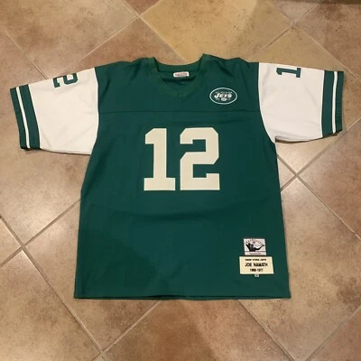 JOE NAMATH VTG Mitchell & Ness NFL AUTHENTIC Jets #12 Throwback Jersey Men's 56 - Imagem 1 de 4