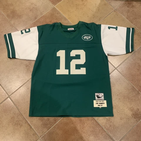 JOE NAMATH VTG Mitchell & Ness NFL AUTHENTIC Jets #12 Throwback Jersey Men's 56 Cover