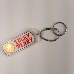 Lucky Penny Keychain Canadian 1994 Coin Collector's Novelty Key Tag Purse Charm - Picture 1 of 4