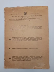 Notebooks of the Institute of Architecture History University of Rome 1955 - Picture 1 of 6