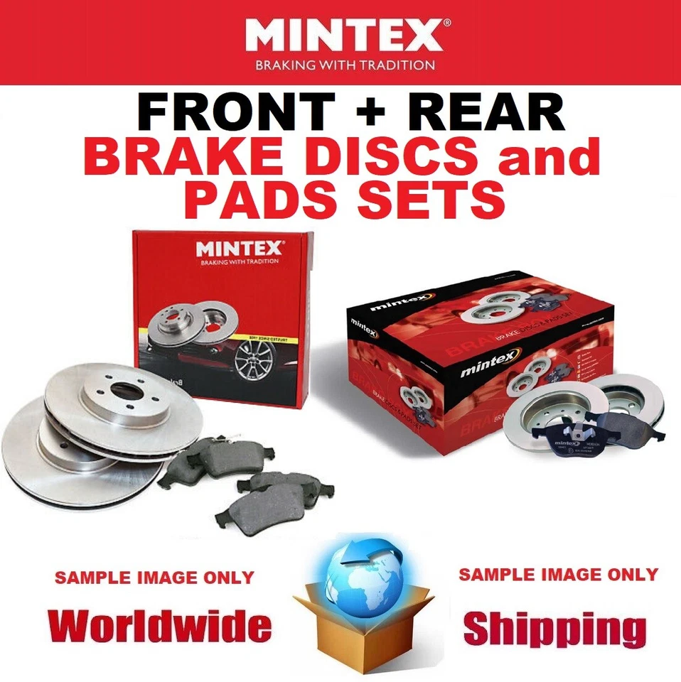MINTEX FRONT + REAR BRAKE DISCS + BRAKE PADS SET for HONDA CR-V III 2.4 2007-on - Image 1 of 4
