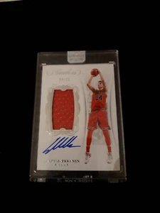 2017-18 Panini Flawless Lauri Markkanen Rookie Patch Auto On Card 09/25 - Bild 1 von 2
