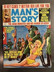 Man’s Story Magazine February 1974 High Grade - Picture 1 of 8