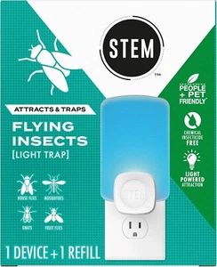 STEM Light Trap Attracts and Traps Flying Insects Starter Kit 1 Device &1 Refill - Picture 1 of 11