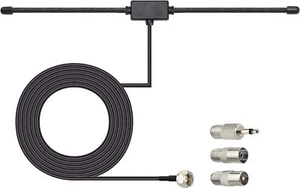 Indoor FM Radio Antenna With 3 Adapters, 75 Ohm for Home Stereo Receivers - Picture 1 of 9