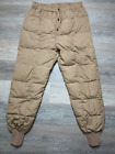 Cabela's Down Puffy Pants vtg quilted nylon shell Hunting Outdoors 70s 80s Med