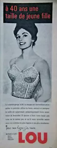 PUBLICITÉ DE PRESSE 1961 SOUTIEN-GORGE LOU A BASQUE SATIN - ADVERTISING - Picture 1 of 1