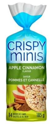 Quaker Crispy Minis Apple Cinnamon Large Brown Rice Cakes, 196g - Image 1 of 4