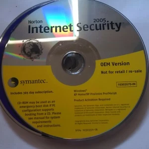 NORTON INTERNET SECURITY 2005 - OEM Version CD - 10303571-IN - Picture 1 of 1