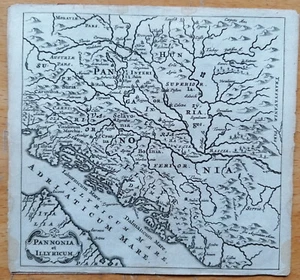 Croatia Hungary - Original Engraved Map Cluverius - 1659 - Picture 1 of 1