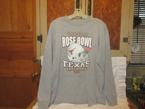 Camisa tejida manga larga Rose Bowl Texas Longhorns 2006 espalda-2 espalda rara - talla M - Imagen 1 de 4