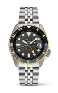 New Seiko 5 Sports SKX Sports GMT Series Steel Bracelet Men's Watch SSK021 - Picture 1 of 2