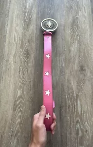 NUOVA FAMOSA STELLA E CINTURINI VINTAGE TRAVIS BARKER BLINK 182 GOLF MX CINTURA IN PELLE - Foto 1 di 4
