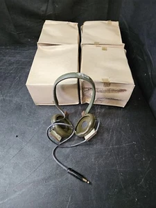 4 HEADSET H-113/U MILITARY AUDIOSEARS USAF / Army Vietnam War NOS Headphones NEW - Picture 1 of 5
