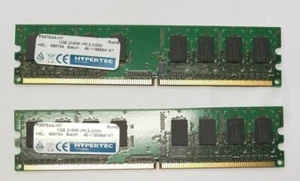 kit memoria ram 2x1gb 240 Pin ddr2 PC2-5300 667Mhz Hypertec px976aa-hy test ok - Foto 1 di 1
