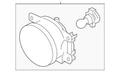Lámpara antiniebla Crosstrek genuina Subaru 2012-2017 Crosstrek BRZ Impreza XV Crosstrek 84501FJ000 Foto 1 de 2
