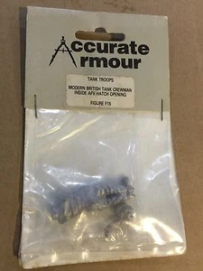 Figura de metal Accurate Armour 1/35th moderno tripulante británico interior AFV - Imagen 1 de 3