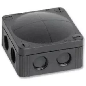 WISKA COMBI 308/5/S Weatherproof IP66 Black Outdoor Junction Box 85 x 85 x 51mm - Picture 1 of 2