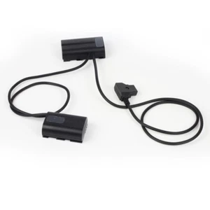 Safe Protection D-Tap to Dual DC Coupler Faux Battery F550 LP-E6 Adapter Cable - Picture 1 of 7