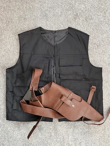 Custom Han Solo Cosplay Vest & Blaster Holster | Inspired by Star Wars - NEW - Imagen 1 de 6