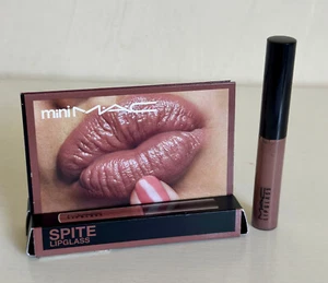 MAC MINI LIPGLASS LIP GLOSS LIPGLOSS - SPITE ( WARM-TONED MEDIUM BROWN ) - Picture 1 of 4