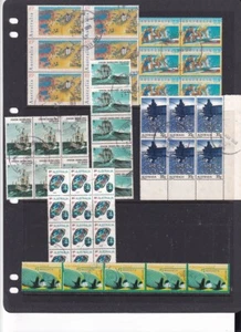 AUSTRALIA.... Small collection of  5 blocks of 6-12 and 2 strips of 5   used - Picture 1 of 1