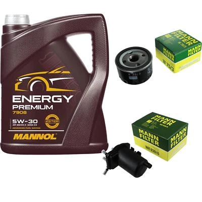 MANNOL 5L Energy Premium +MANN-FILTER für Nissan Tiida Schrägheck C11 1.5 dCi - Bild 1 von 4