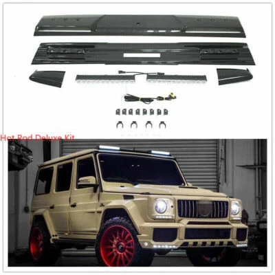 Alerón de techo seco de fibra de carbono para Mercedes Benz W463 G500 G550 G63 B STY Foto 1 de 4