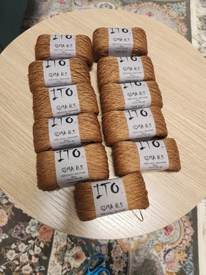 Ito Cotton Gima 8.5 Bundle 11x Skeins Caramel Brand New Ex Shop Stock - Image 1 of 4