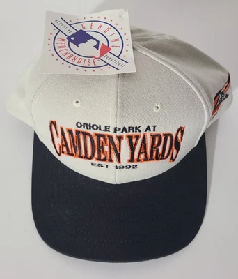 Vintage 90s Baltimore Orioles Camden Yards Snapback Hat/Cap NWT NOS - Image 1 of 4