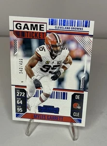 2024 Panini Contenders - Myles Garrett #24 Blue Game Ticket /499 - Picture 1 of 2