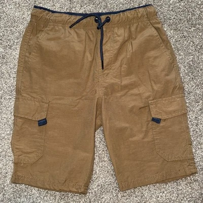 Shorts utilitário masculino marrom bronzeado univibe elástico cordão cintura carga tamanho P - Imagem 1 de 3