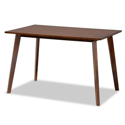 Baxton Studio Britte Walnut Finished Rectangular Wood Dining Table - Image 1 of 4