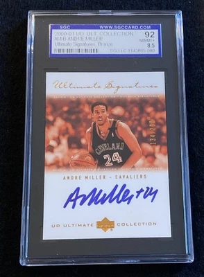 2000-01 Andre Miller UD Ultimate Collection Signatures On Card Auto /200 SGC 8.5 - Image 1 of 2