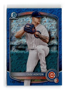 Cade Horton 2025 Bowman Chrome #BCP-10 rifrattore blu brillante /150 cuccioli - Foto 1 di 2