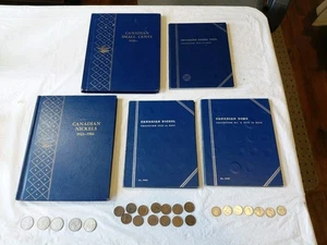 Lot Of 5 Canadian Coin Whitman Books (2 Cents, 2 Nickels & 1 Dime) W/ExtraSilver - Picture 1 of 24
