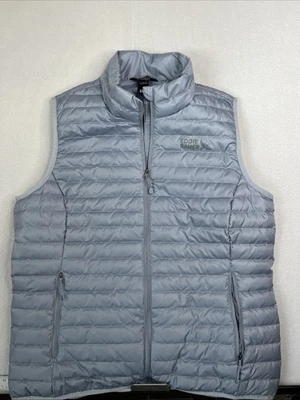 $100 EDDIE BAUER MICROLIGHT 650 DOWN VEST BLUE WOMEN'S SIZE LARGE - Image 1 of 4