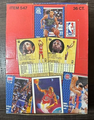 1991 Fleer Basketball Cards Box of 36 Factory Sealed Wax Packs 504 Cards NEW - Image 1 of 4