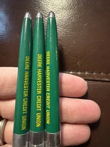 Lote de 3 bolígrafos Deere Harvester Credit Union - Imagen 1 de 2