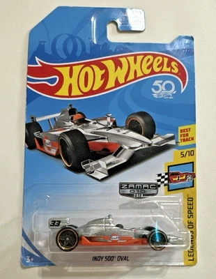 Hot Wheels Walmart #10 2018 Zamac Legends of Speed-GULF 5/10 INDY 500 OVAL Zamac Foto 1 de 2