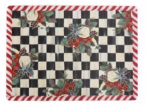 SET of 4 MacKENZIE CHILDS Scottish Bouquet CORK BACKED PLACEMAT BNIB - Picture 1 of 2