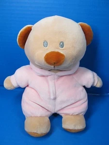 Ty Pluffies Love To Baby Pink PJ Bear 10" Plush Non-Removable Hooded Pajamas - Picture 1 of 9