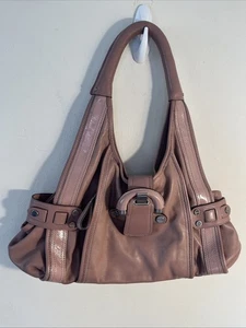Y2K B Makowsky Pink Leather Hobo Shoulder Bag Purse Quiet Luxury - Picture 1 of 19