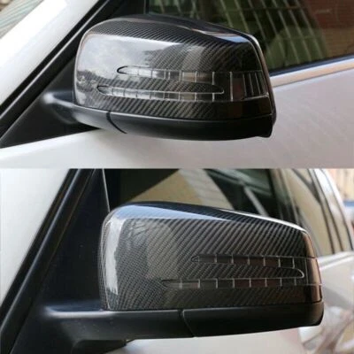 Cubierta de espejo retrovisor de fibra de carbono D para Mercedes-Benz A B C E S Clase CLS CLA GLA Foto 1 de 4