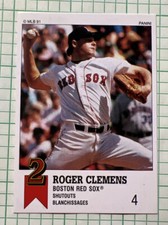 1991 Panini Canadian Top 15 Baseball Card #94 Roger Clemens