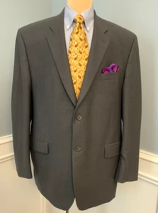 Ralph Lauren Wool Blazer Mens 46L Jacket Sportcoat Classic Black - Picture 1 of 10